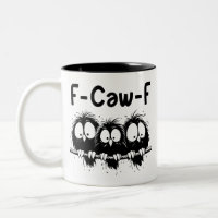 Cadeaux de citation d'oiseau drôle F-Caw-F