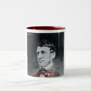 Tasse 2 Couleurs Cadeaux de citations d'Emerson "Croire, c'est fair