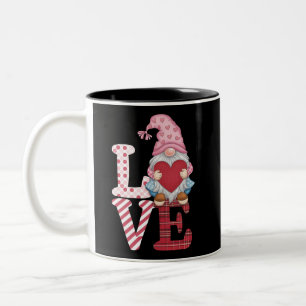 Tasse 2 Couleurs Cadeaux de couple d'amour de gnome de la Saint-Val