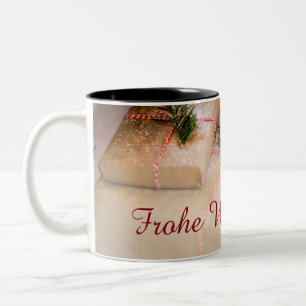 Tasse 2 Couleurs Cadeaux de fête comme motif de Noël