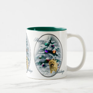 Tasse 2 Couleurs Cadeaux de Noël Cairn Terrier