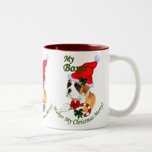 Tasse 2 Couleurs Cadeaux de Noël de boîte