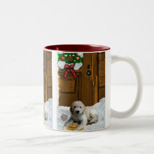 Tasse 2 Couleurs Cadeaux de Noël Goldendoodle