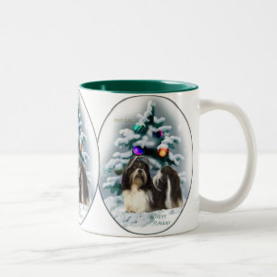 Tasse 2 Couleurs Cadeaux de Noël Shih Tzu