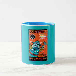 Tasse 2 Couleurs Cadeaux de robot pour anniversaire de mariage ou d