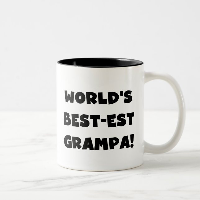 Tasse 2 Couleurs Cadeaux de T-shirts du Meilleur-est Grampa du (Droit)
