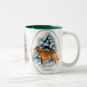 Tasse 2 Couleurs Cadeaux de tintement de Noël de chien d'arrêt de