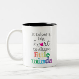 Tasse 2 Couleurs Cadeaux d'enseignants : Premier jour d'école, ense