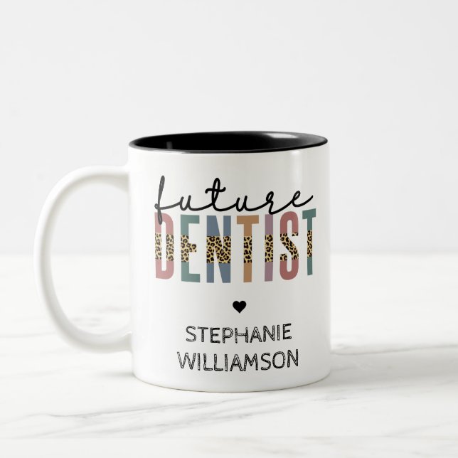 Tasse 2 Couleurs Cadeaux Dentistes Dentistes Dentistes (Gauche)