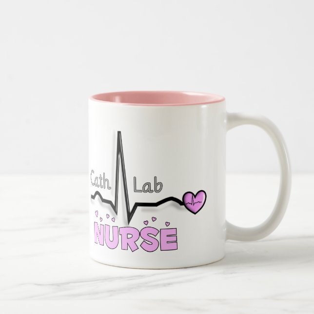 Tasse 2 Couleurs Cadeaux d'infirmière de laboratoire de cathédrale (Droit)