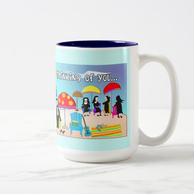 Tasse 2 Couleurs Cadeaux et cartes d'art de la religieuse (Droit)