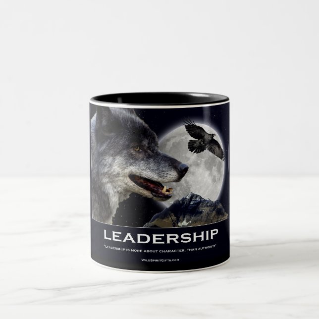 Tasse 2 Couleurs Cadeaux motivés par le leadership (Centre)