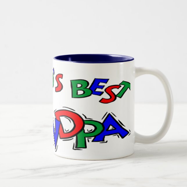 Tasse 2 Couleurs Cadeaux première génération de fête des pères (Droit)