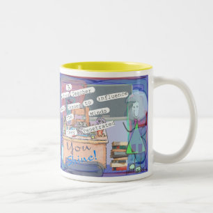 Tasse 2 Couleurs Cadeaux retirés d'art de professeur