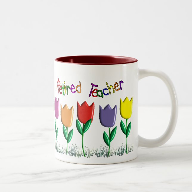 Tasse 2 Couleurs Cadeaux retirés de conception de tulipes de (Droit)