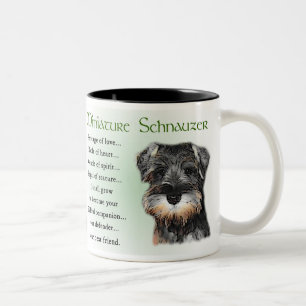 Tasse 2 Couleurs Cadeaux Schnauzer miniatures