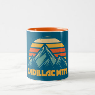 Tasse 2 Couleurs Cadillac Mountain Retro Turquoise
