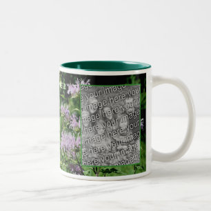 Tasse 2 Couleurs Cadre de baume d'abeille violet sauvage Ajouter vo