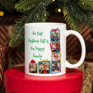Tasse 2 Couleurs Cadres photo personnalisés cadeaux de Noël