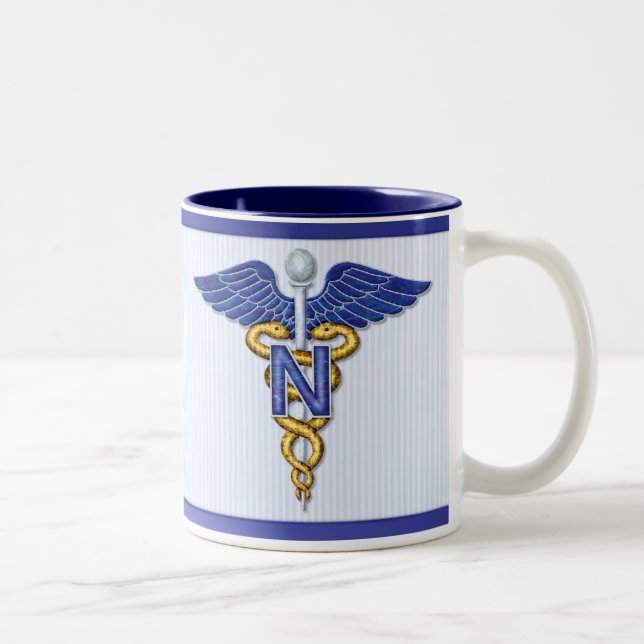 Tasse 2 Couleurs Caducée (Droit)