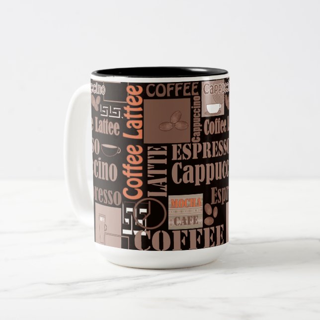 Tasse 2 Couleurs Café (Devant gauche)