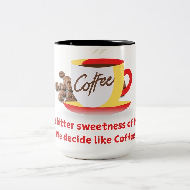 Tasse 2 Couleurs Café (Centre)