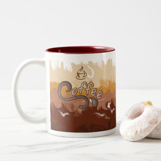 Tasse 2 Couleurs Café (Avec donut)