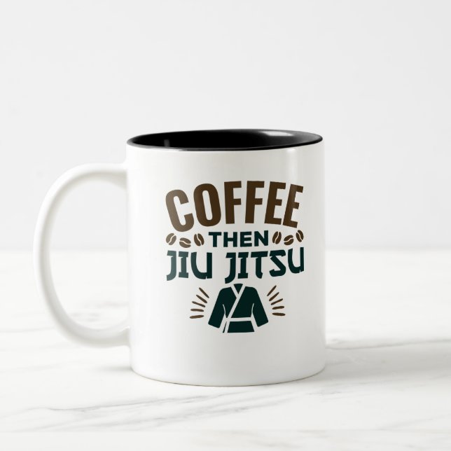 Tasse 2 Couleurs Café Alors Jiu Jitsu BJJ Jiujitsu (Gauche)
