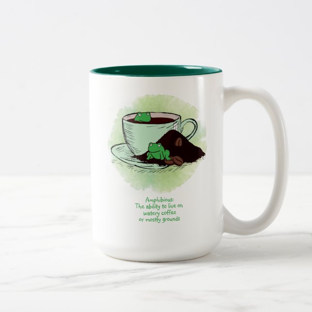 Tasse 2 Couleurs Café Amphibien (Droit)