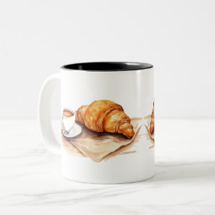 Tasse 2 Couleurs Café Croissant