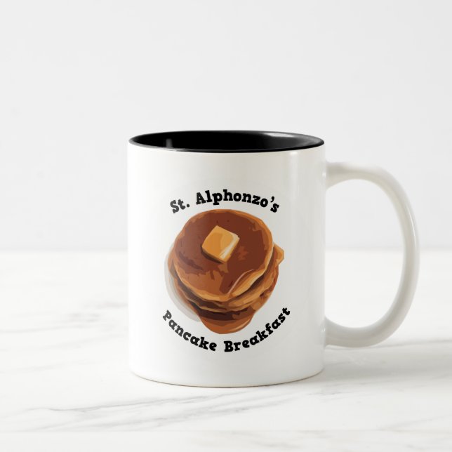 Tasse 2 Couleurs Café de petit déjeuner de crêpe de St Alphonzos ou (Droit)