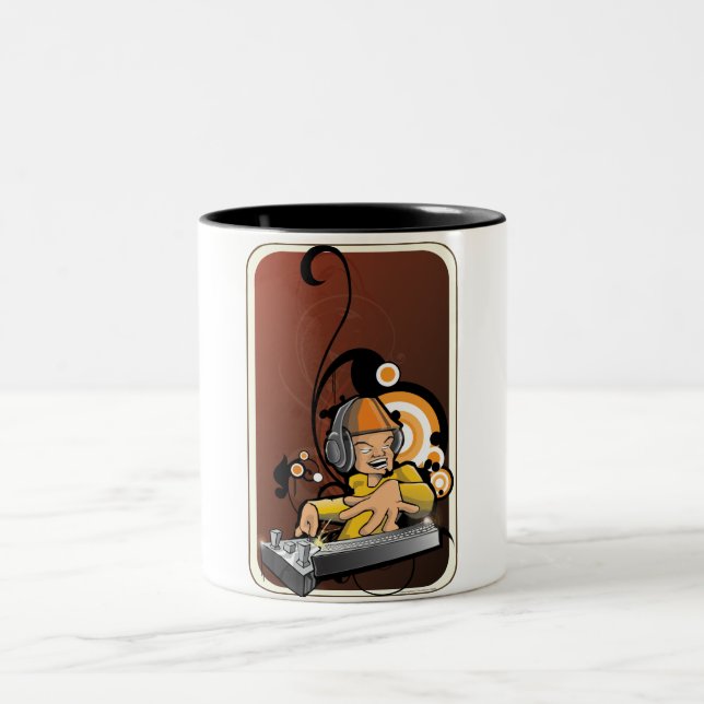 Tasse 2 Couleurs Café du DJ (Centre)