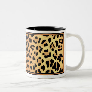 Tasse 2 Couleurs Café Empreinte de léopard/Tasse de thé/cacao