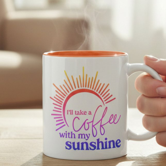 Tasse 2 Couleurs Café et Arc-en-ciel de Soleil (Créateur téléchargé)