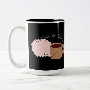 Tasse 2 Couleurs Café et Cerveau sont le Duo Dynamique !