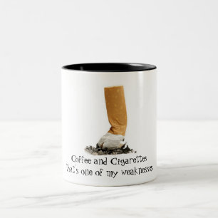 Tasse 2 Couleurs Café et cigarettes