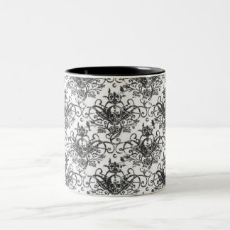 Tasse 2 Couleurs Café et os croisés