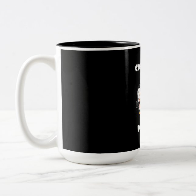Tasse 2 Couleurs Café Et Pingouins (Gauche)