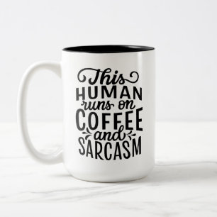 Tasse 2 Couleurs Café et Sarcasme