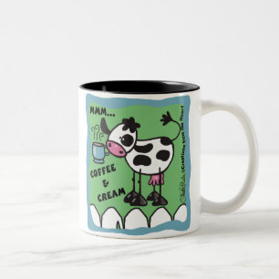 Tasse 2 Couleurs Café et vache à la crème