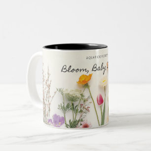 Tasse 2 Couleurs Café floral