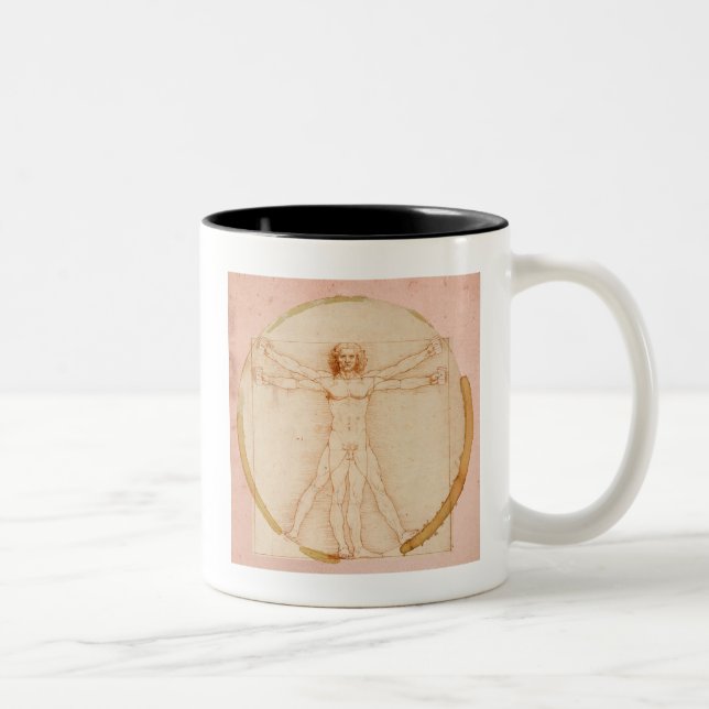 Tasse 2 Couleurs Café Homme par Leonardo da Vinci (Droit)