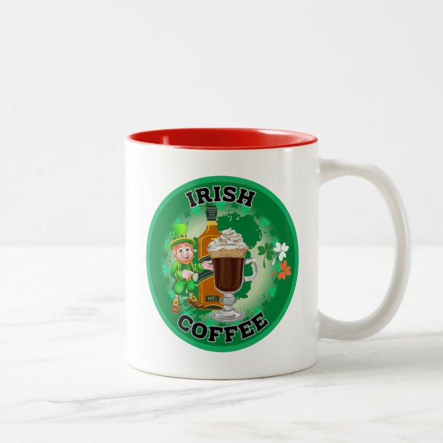 Tasse 2 Couleurs Café Irlandais - Un Elixir. (Droit)