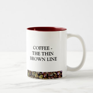 TASSE 2 COULEURS CAFÉ LA LIGNE BROWN MINCE