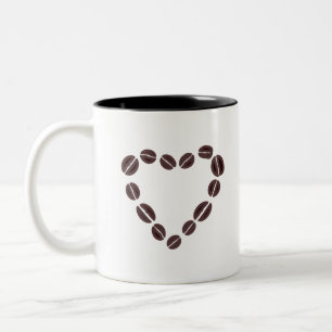 Tasse 2 Couleurs Café Love Coft Coeur de haricot