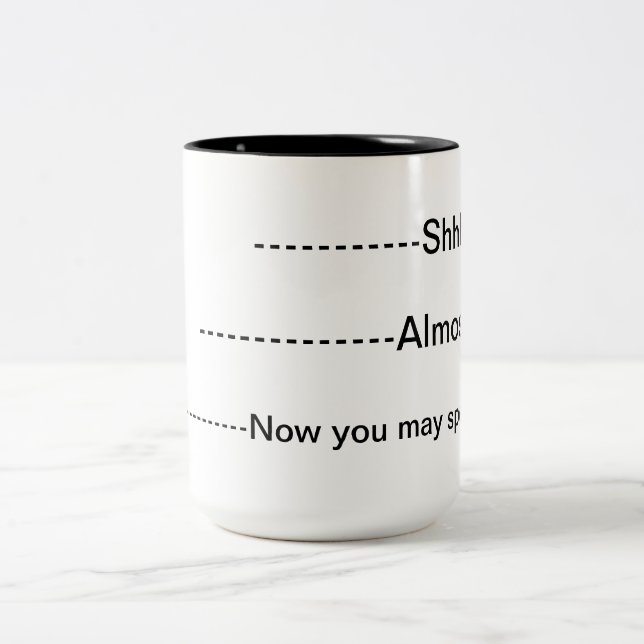 Tasse 2 Couleurs Café Mug.Do ne pas me parler (Centre)