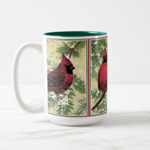 Tasse 2 Couleurs Café ou thé Cardinal de Noël