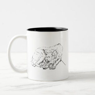 Tasse 2 Couleurs Café Personnalisé Chien de Berger Allemand Mignon