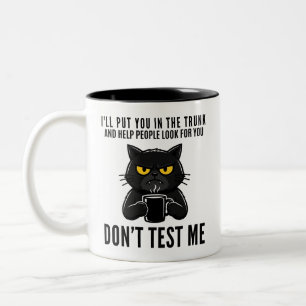 Tasse 2 Couleurs Café pour amateur de chats drôles