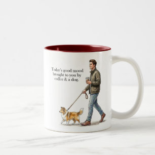 Tasse 2 Couleurs Café & un Sheltie Sable rendent aujourd'hui meille